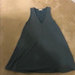 Blue tank dress